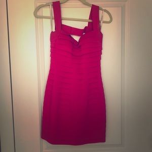 Sherri Hill hot pink bandage